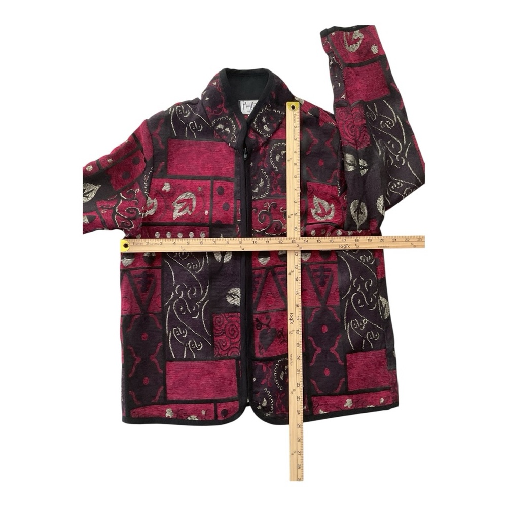 Mary McFadden Collection Patchwork Jacket Quilted… - image 3